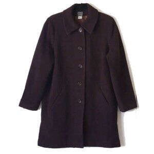 Vintage Purple Saks Fifth Avenue Angola Cashmere Wool Car Coat Men's M Japan